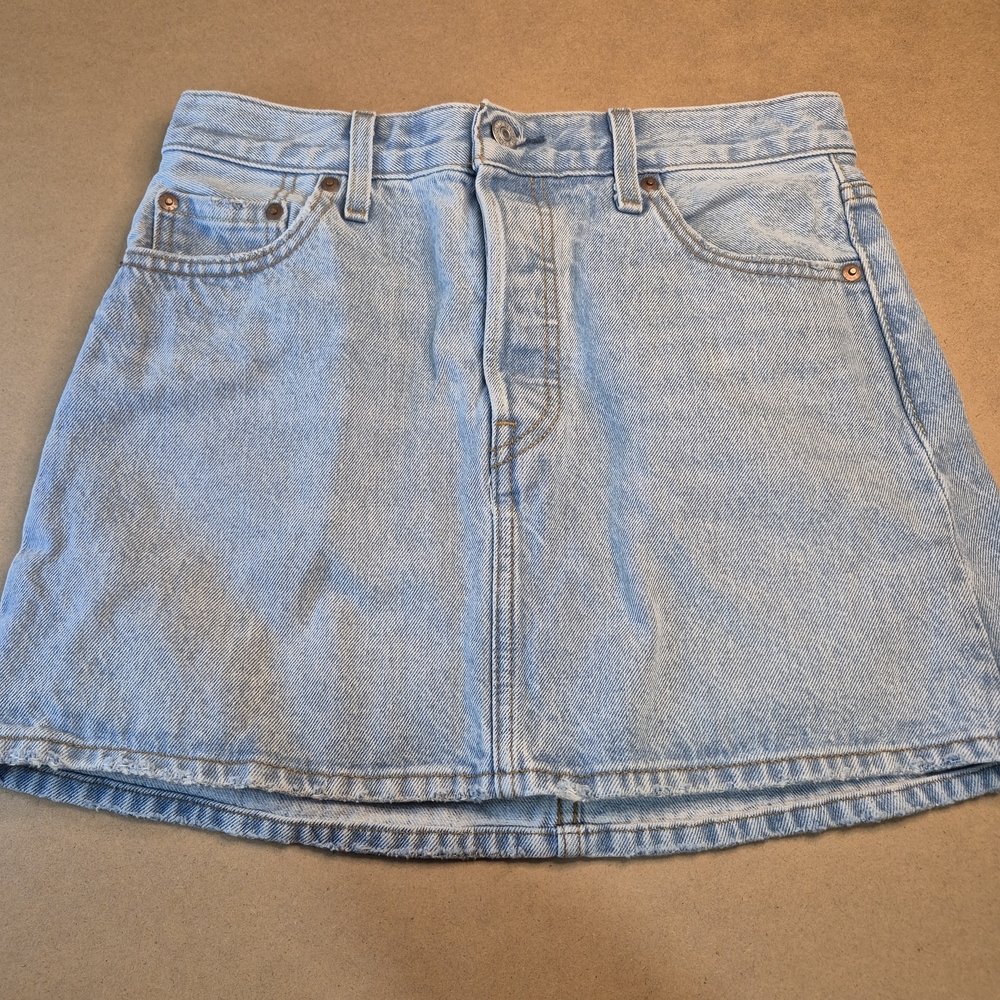Levi's Light Blue Denim Mini Skirt
